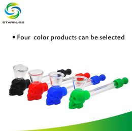 Smoking Pipes Portable silicone mini pipe made of silicone material, portable and detachable for cleaning