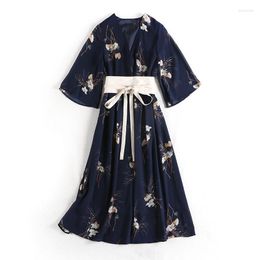 Ethnic Clothing Japan Long Kimono Traditional Cosplay Geisha Vintage Printing Fashion Adult Dress Women's Yukata Japanese Style Haori