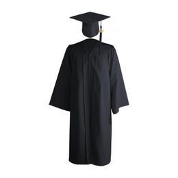 Clothing Sets High School Graduation Gown Graduation Gown Cap Tassel Set Long Sleeve Choir Robes Church Judge Costume Tassel Year Stamp 230601