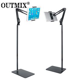 Stands OUTMIX 175cm Liftable Foldable Arm Floor Tablet Phone Stand Holder Support for 411inch iPhone IPad Pro11 10.2 Lounger Bed Mount