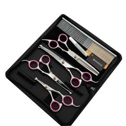 Scissors Professional Grooming Shears For Dogs Pet Hair Grooming Scissors Kit with Safety Round Tip