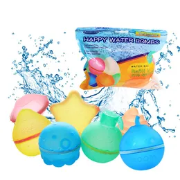 Silicone water ball toy Magnetic Self-Sealing Reusable Water Balloons Outdoor Activities Pool Beach Bath Toys for Kids Adults Summer Games