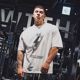 3XL Comfortable Oversize Men Loose Fitness T Shirt Fashion 3XL T-shirts Summer Gym Short Sleeve Cotton Casual Tees Tops Clothing L230520