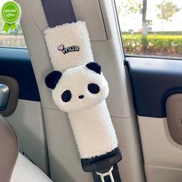 New Cute Cartoon Panda Car Seat Belt Cover Shoulder Strap Harness Cushion Animal Toy Car Styling Seatbelt Protector Neck Support