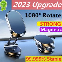 Car 1080 Rotatable Magnetic Car Phone Holder Magnet Smartphone Support GPS Foldable Phone Bracket in Car For iPhone Samsung Xiaomi