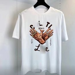 Men's short sleeve T-shirt ring hand tide summer leisure relaxed joker men's clothing