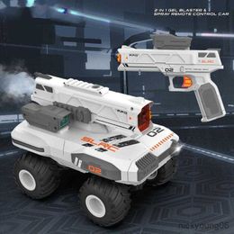 Sand Play Water Fun 2023 New RC Spray Truck With Boob 2in1 Independent Shooting Bullet Gun