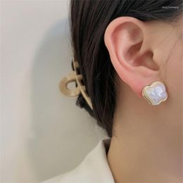 Stud Earrings Meezuoo Gold Color Set Big Pearl Jewelry For Wemon Female Accessories Wedding Gift