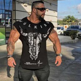 Men's T-Shirts Men cotton t shirts fashion Casual gyms Fitness workout Short sleeves tees 2023 summer new male tops clothing T230601