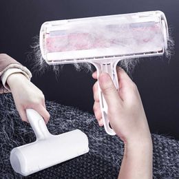 Lint Rollers Brushes Brush Removes Pet Hairs Pet Hair Roller Remover Fluff Brush Washable Twoway Cleaning Dog Cat Hair Furniture Sofa Clothes Tool Z0601