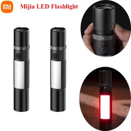 Mijia Xiaomi Multi-functional LED Flashlight Zoomable Ultra Bright Torch Safety Belt Cutter Car Emergency Light
