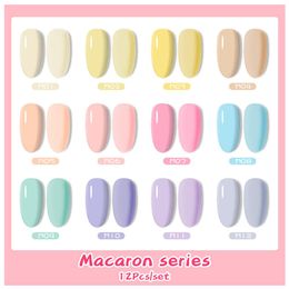 Kits 10/12pcs Gel Nail Polish Set Aron Nail Gel Kit Luminous Fluorescent Neon Semi Permanent Soak Off Uv Led Varnish for Manicures