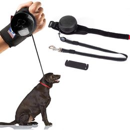 Leashes Hands Free 3M Retractable Dog Leash Comfortable Wristband Running Jogging Walking for Small Medium Large Dogs Premium Quality