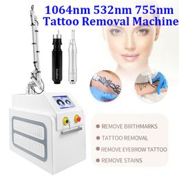 ND YAG Picosecond Laser Tattoo Removal Machine Q Switch Pico Second Nd Yag Laser Eyebrow Freckle Pigment Removal Pico Laser Device For Salon