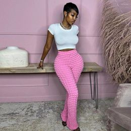 Women's Pants 2023 Korean Fashion Women Summer Pink Black Sweatpants High Waist Elastric Flares Slim Yoga Sweat Y2k Streetwear