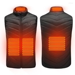 Women's Vests 9 Zones Heating Vest For Men And Women Winter Heated Constant Temperature Body Warmer USB Intelligent Electric Charging