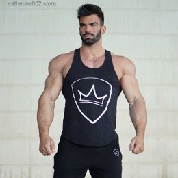 Men's T-Shirts HETUAF Mens Bodybuilding Tank top Gyms Fitness sleeveless shirt 2019 New Male Cotton clothing Fashion Singlet vest Undershirt T230601