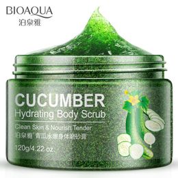 Feet BIOAQUA Cucumber body exfoliating scrub gel deep cleansing Moisturising exxfoliating smooth body whitening skin