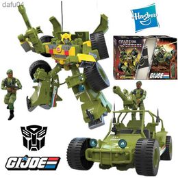 Transformers G.I.JOE Limited Edition Autobot Bumblebee A.W.E. Striker 12Cm Deluxe Class Original Action Figure Toy Gift L230522