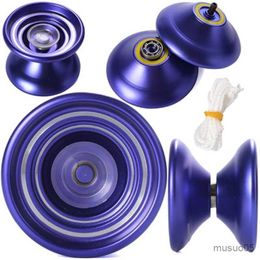 Yoyo New arrive Aluminum Alloy Professional Magic Yoyo juggling strings as gift