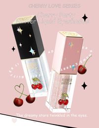 Shadow Cherry Love Series Liquid Eyeshadow Star Glitter Liader Pigment Glow Eye Shadow Cream Smudgeproof Nude Brighten Makeup Cosmetic