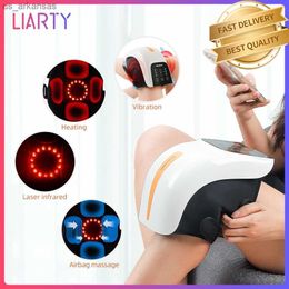 4 Modes Knee Massager Hot Compress Vibration Heating 3D Airbag Massage for Knee Pain Relieve Laser Infrared Knee Physiotherapy L230523