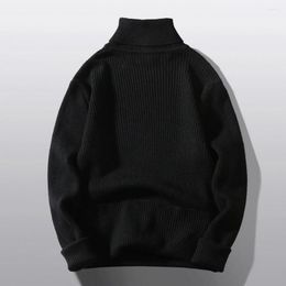 Men's Sweaters Knitted Bottoming Shirt Long Sleeve Knitwear Men Base Sweater Coldproof High Collar