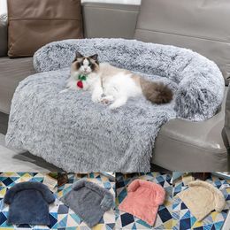 Mats Pet Dog Bed Cat Nest Thick Fleece Blanket Warm Kennel Soft Flannel Blanket Carpet Cushion Sofa Cushions Pet Bed Sleeping Cover