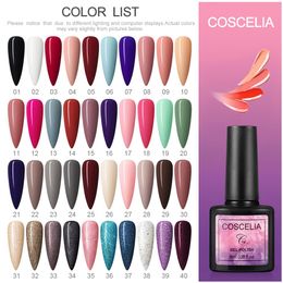 Medicine Coscelia Nail Gel Polish Set Nail Art Semipermanent Varnish Nail Supply All for Manicure Glitter Hybrid Colour Soak Off Gel