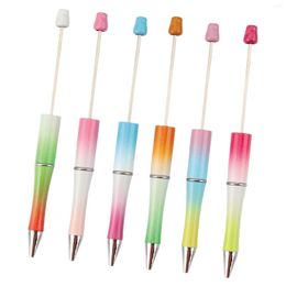 13x Assorted Bead Pen Black Ink Beaded Pens DIY School Office Writing Supplies For Classroom Making Gift Exam Drawing