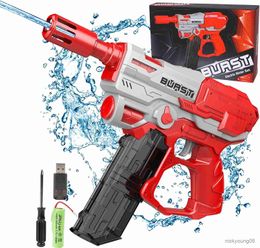 Sand Play Water Fun Electric Gun Pistol Toys for Boys Girls Summer Beach Pool Outdoor Launcher Shooting Games Automatic Squirt Guns Gifts