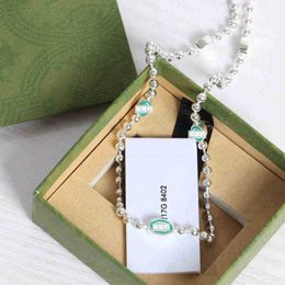 80% off designer Jewellery bracelet necklace ring SJ. interlockin Bead Chain versatile minority couple necklacenew jewellery