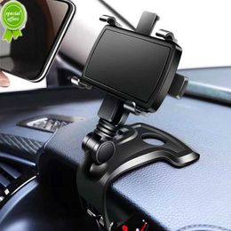 New 360 Degree Multifunctional Car Phone Holder Universal Smartphone Stands Car Sun Visor Mirror Dashboard Mobile Phones Bracket