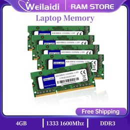 RAMs DDR3 50PCS 4GB 1333MHZ DDR3L PC310600S 1600MHZ 12800S Laptop Notebook Memoria 204pin 1.35V 1.5V SODIMM Memory Ram Wholesale