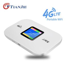 Routers TIANJIE 4G Router Sim Card Wifi CAT4 150M WiFi Wireless Modem LTE FDD/TDD Network Access Unlock Mobile Pocket Hotspot Portable