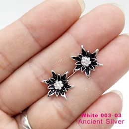 Stud Earrings Bavarian Edelweiss Flower Earings Ladies Costume Jewellery Traditional Colours German Earring For Women Girls