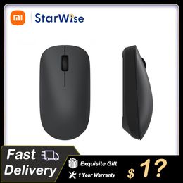 Mice Original Xiaomi Wireless Mouse Lite 1000Dpi 2.4Ghz Ergonomic Optical Portable Mini Mouse Gaming Mice For PC Laptop Game