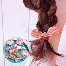 Hair Accessories Bow Elastic Scrunchies Ponytail Hodler Bands Rope Ties For Girls Women Headband Korean