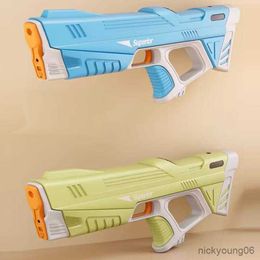 Sand Play Water Fun New Electric Gun Pistol Shooting Toy Full Automatic Summer Beach For Kids Children Boys Girls Game R230613