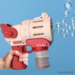 Sand Play Water Fun Electric Bubble Machine Flashing Light Music for Children Automatic Blower Soap Bubbles Maker Kid Gift Outdoor Toy