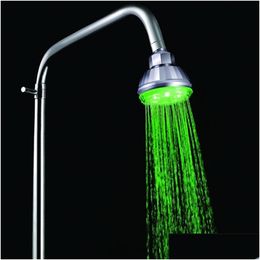 Bathroom Shower Heads Led Head Boost Rain Save Water Adjustable Matic Allround 7 Colour Facut Home 200925 Drop Delivery Garden Faucet Dhszg