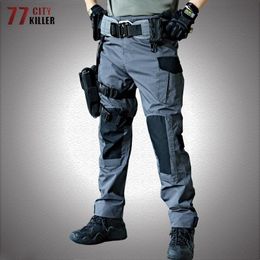 Pants Military Tactical Pants Men Cargo Army Multipockets Outdoor Climbing Work Wear Resistant Splicing Hiking Swat Combat Trousers