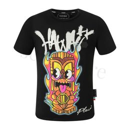 Plein Bear t Shirt Mens Designer Tshirts Brand Clothing Pp Skulls Men T-shirt Round Neck Ss Hawaii Hip Hop Tshirt Top Tees 161327