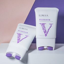 Neck ILISYA Neck Firming Cream 120g Double Roller Hydrating Anti Wrinkle Whitening Moisturizing Neck Care Skincare