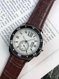 Classic Men's Watch Quartz Watch Calfskin Strap Glow Waterproof Watch Fashion Trend High Quality Men's Watch