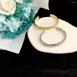 Bangle Fashion Jewellery Bracelets & Stainless Steel Gold And Silver Colour Cuff Bangles For Women Brand