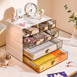 Storage Bottles Stackable Drawers Desktop Box For School Office Sundries Stationery Organizer Home Supplies