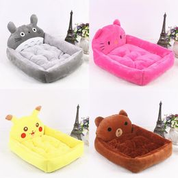 Mats Winter Warm Puppy Cat Bed Sofa Washable Cartoon Pet Beds for Small Dogs Cats Yorkies Katten Kennels Pets Products Accessories