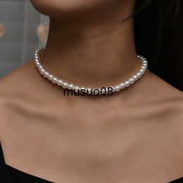 Pendant Necklaces Simple Natural Freshwater Pearl Clavicle Necklace for Women Gifts Engagement Wedding Creative Necklace Anniversary Gift Jewelry J230601
