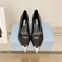 Ladies Sandals women High Heels Pointed Toe Silver Patent Leather Root Height 7.5cm Size 34-40